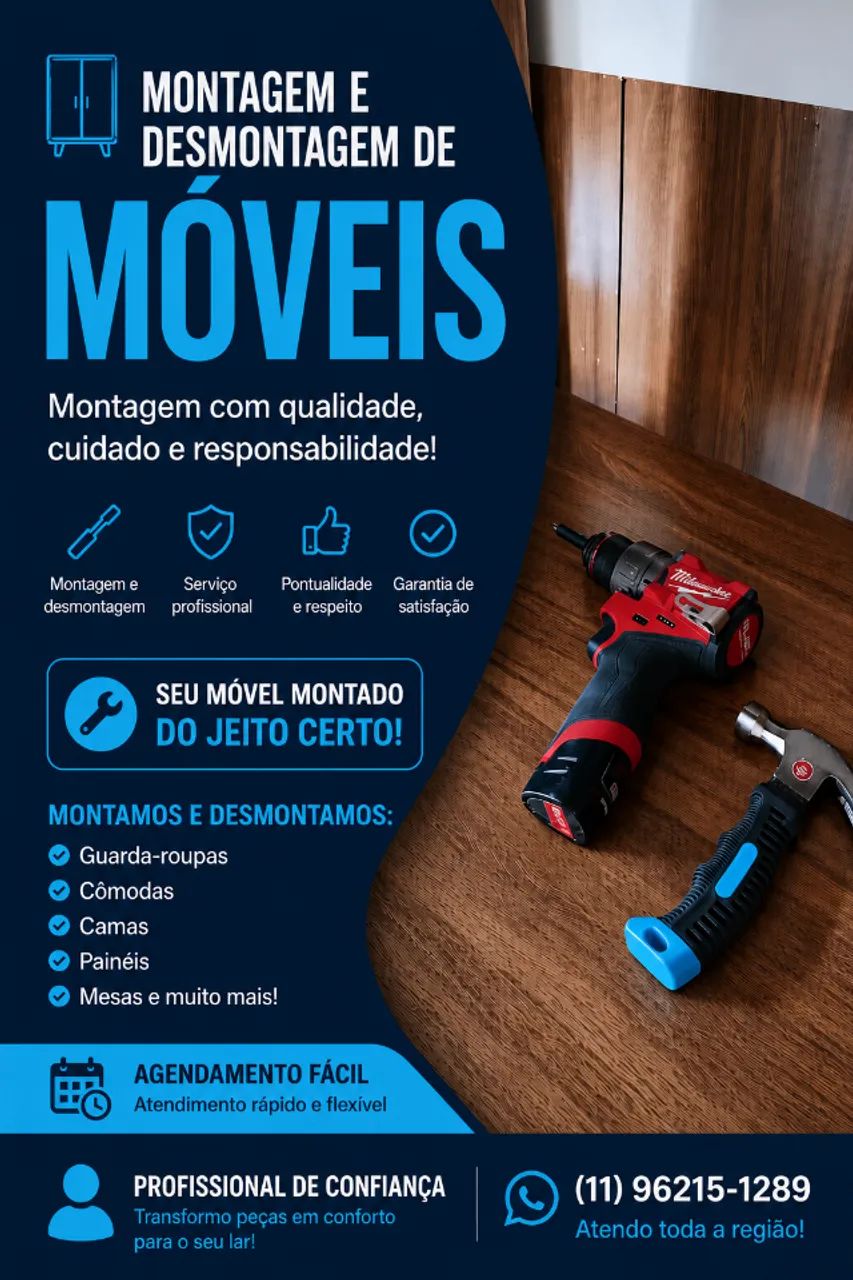 Montador de Móveis para Casa e Apartamento em Itanhaém