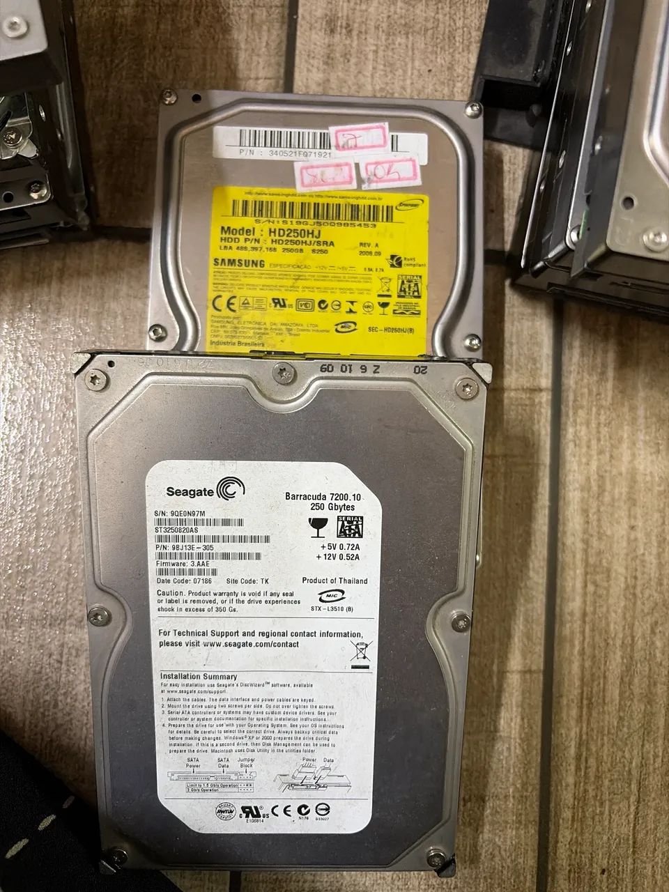Hd de pc 250 gb