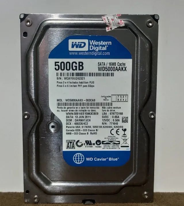 Hdd 500GB 3,5" Sata Pc Desktop Computador Dvr Camera Cftv - Hd Usados Funcionando Perfeita - Foto 6