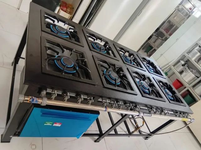 FOGÃO 8 BOCAS 40X40 COM FORNO OPCIONAL NOVO
