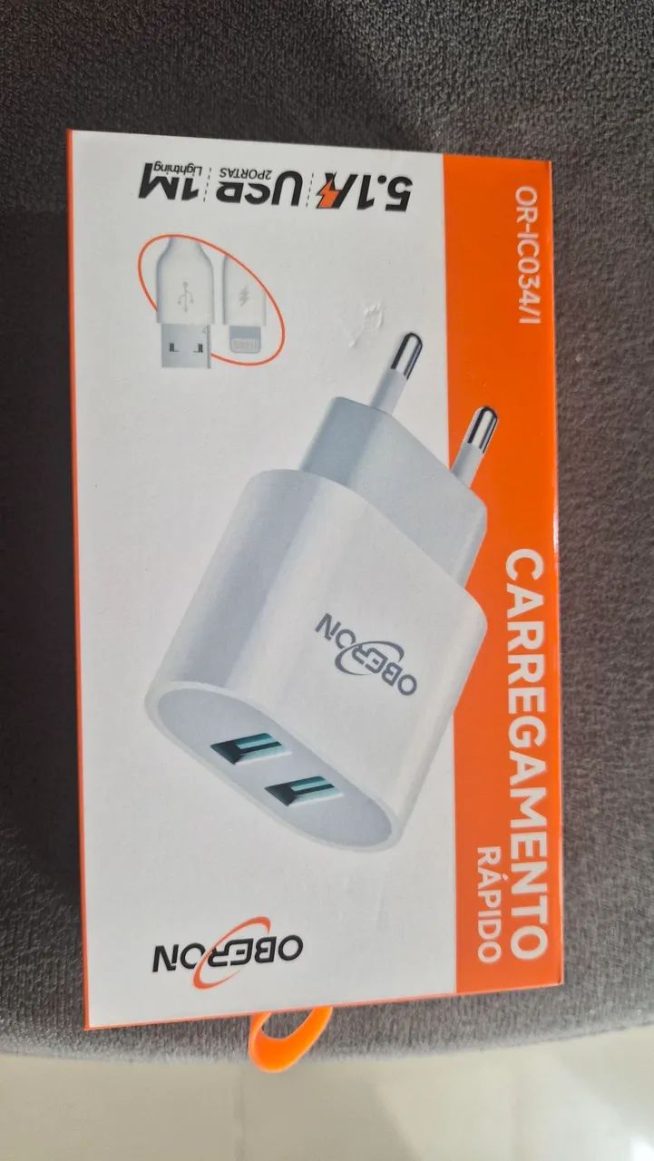 Carregador rapido com cabo