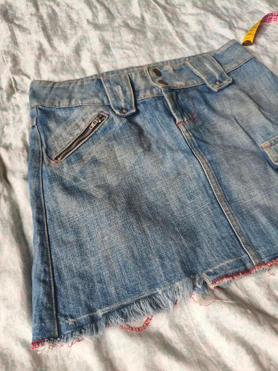 Saia jeans antiga P  - Foto 3