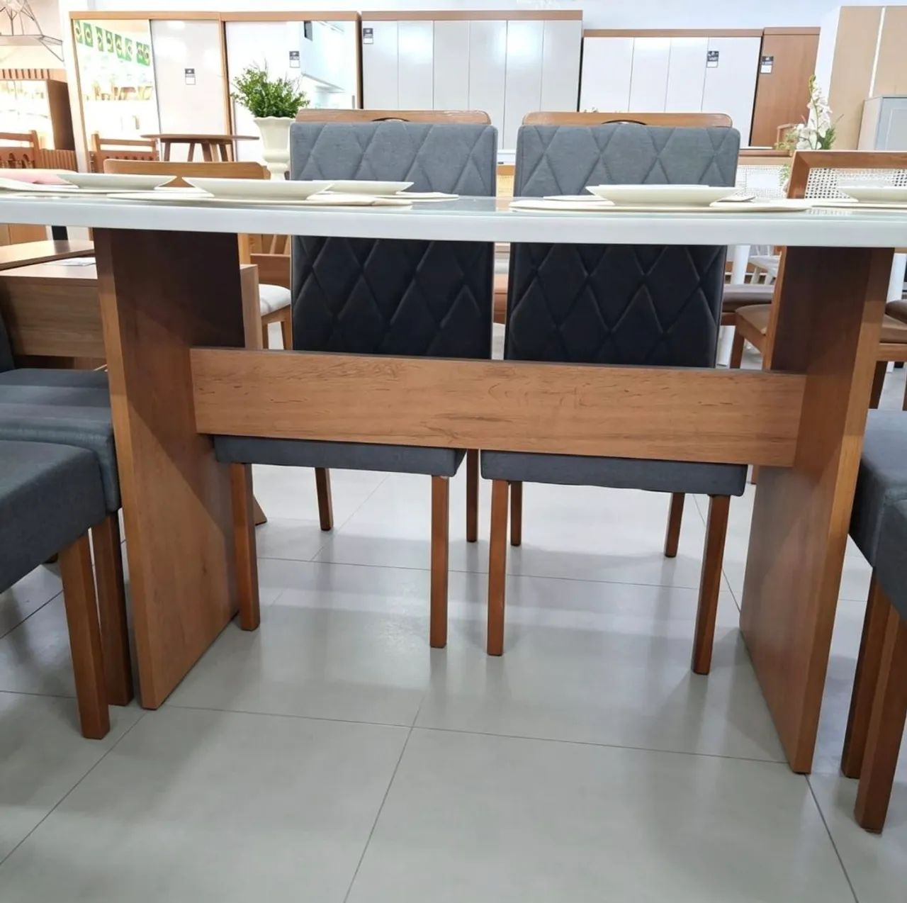 Mesa com 6 cadeiras,  160x90 cm  - Foto 3
