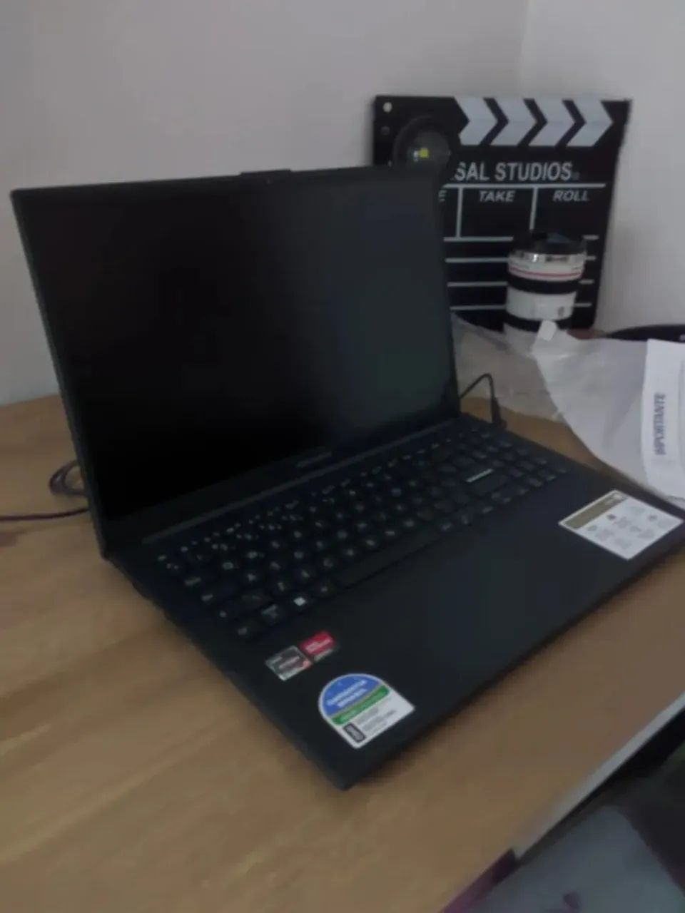 notebook asus vivobook ssd 512gb ram 12gb processador ryzen amd 5 - Foto 2