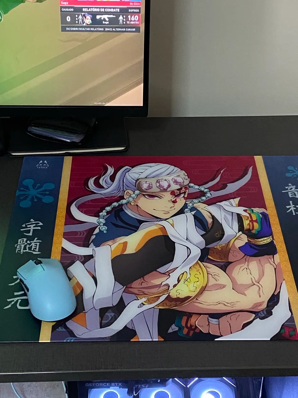 Mouse pad de vidro - Demon Slayer - Foto 4
