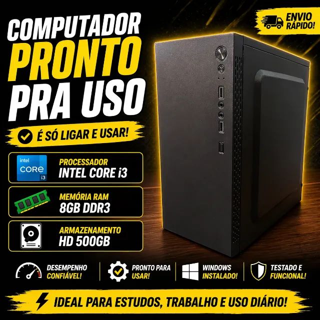 Computador Intel Core i3 hd 500 gb 8gb ram  - Foto 5
