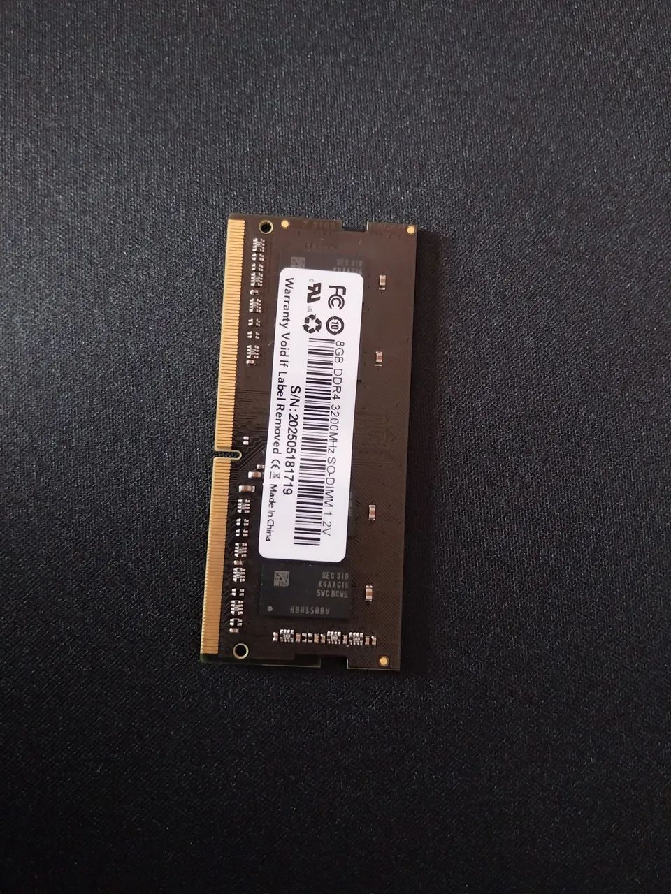 Memória ram 8gb ddr4