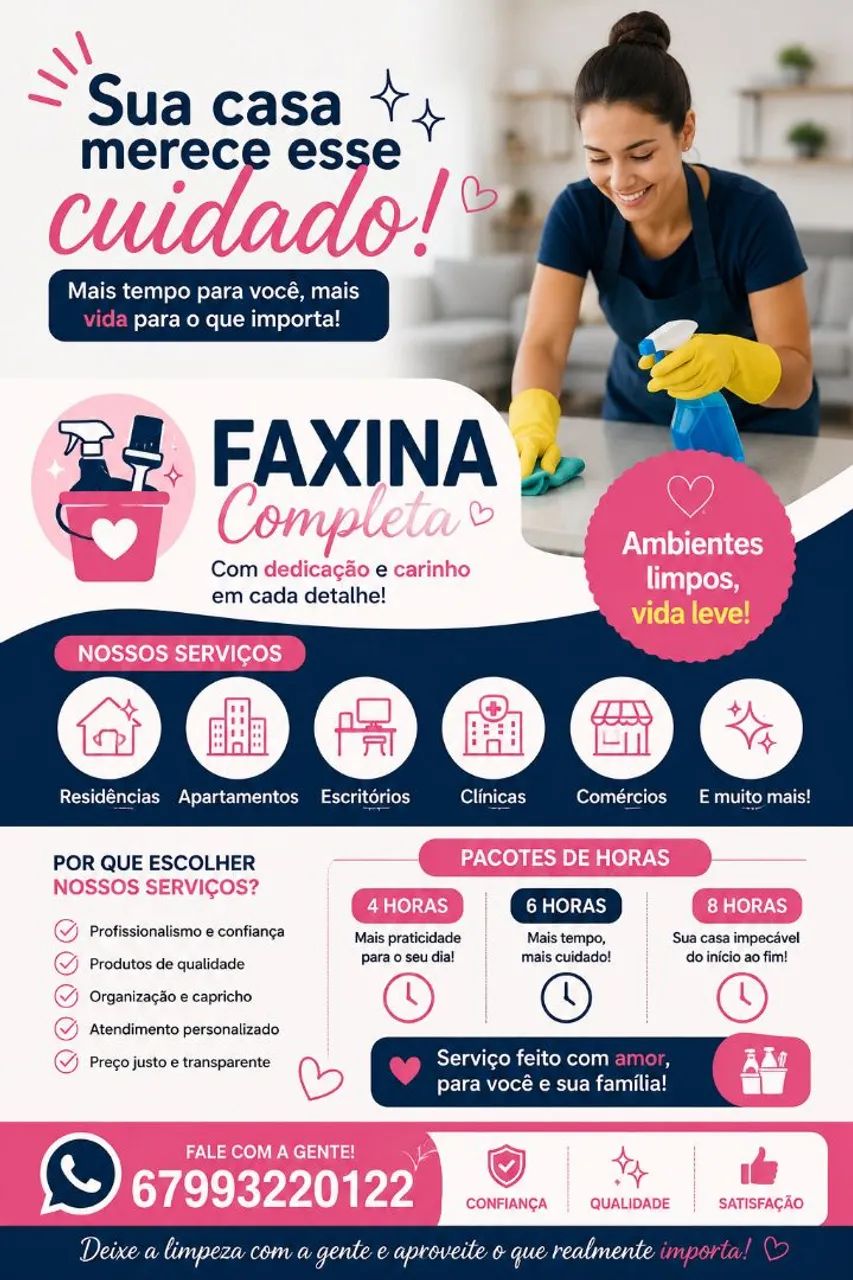 Faxina em geral 
