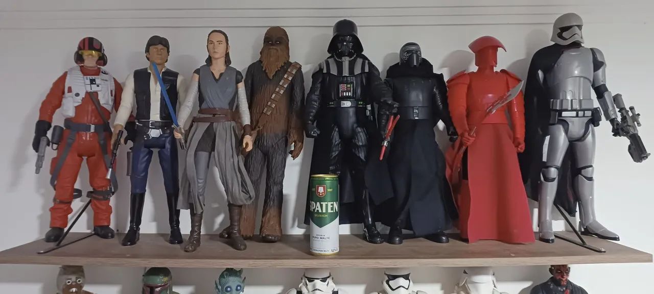 COLEÇÃO STAR WARS - 15 BONECOS - +40CM