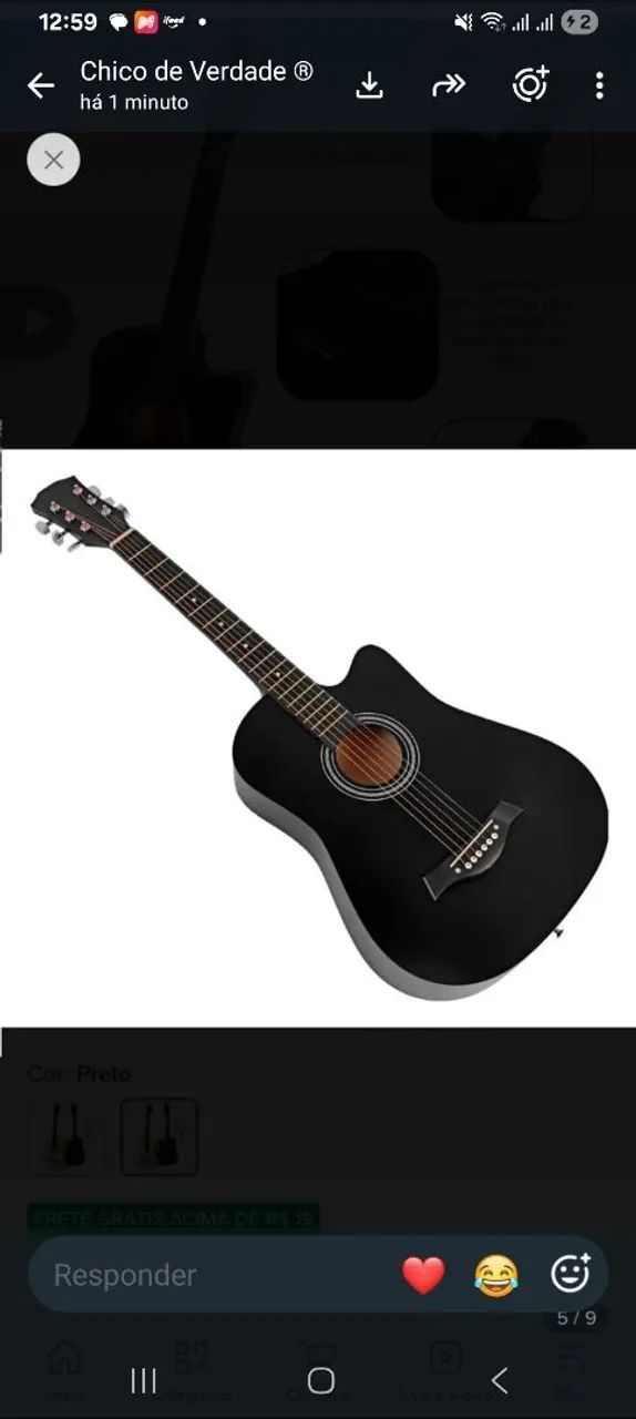Vendo violão novo