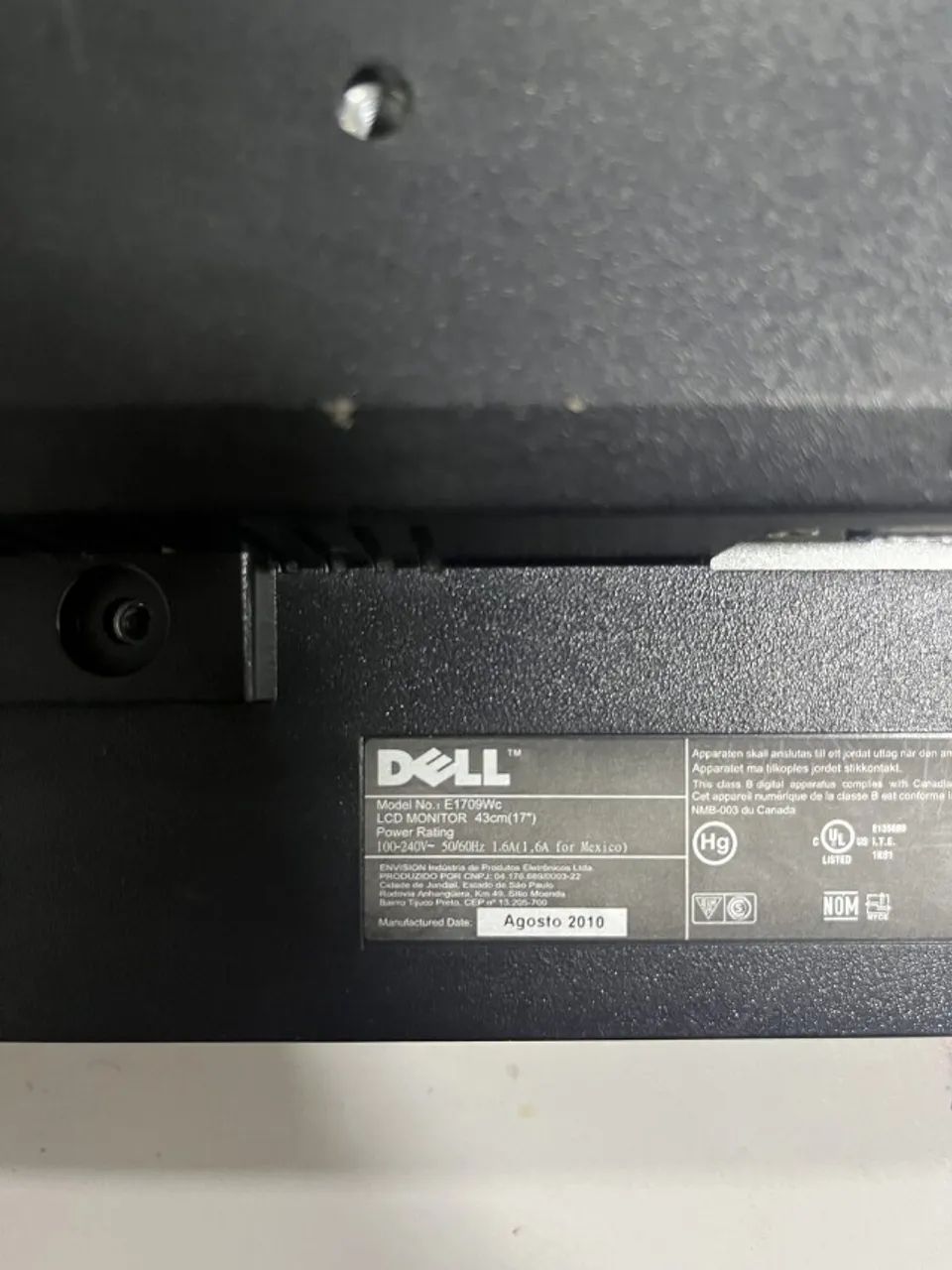 Monitor Dell E1709Wc 17" (sem base) - Foto 2