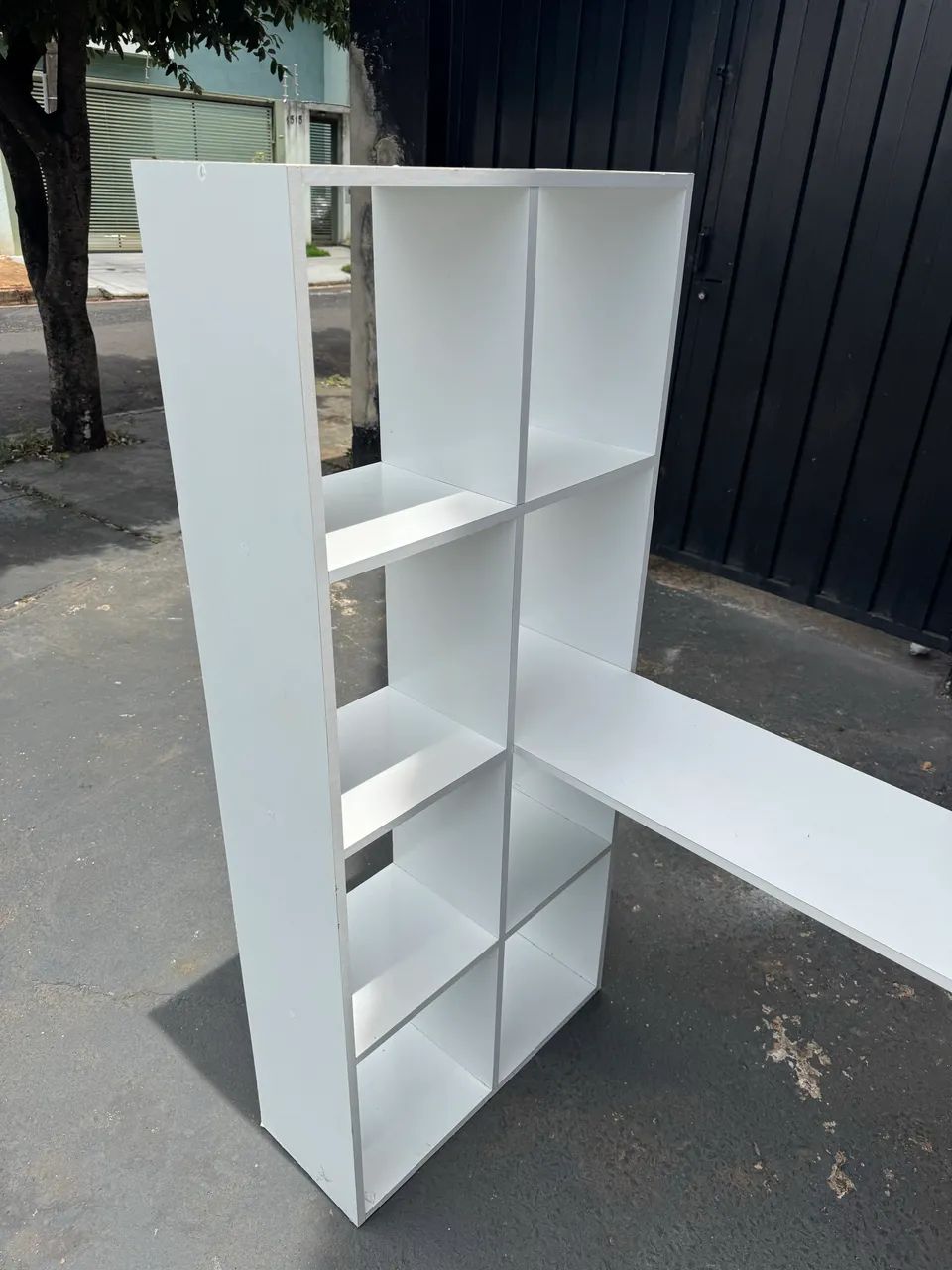 Office Desk with Side Shelf - Free Delivery