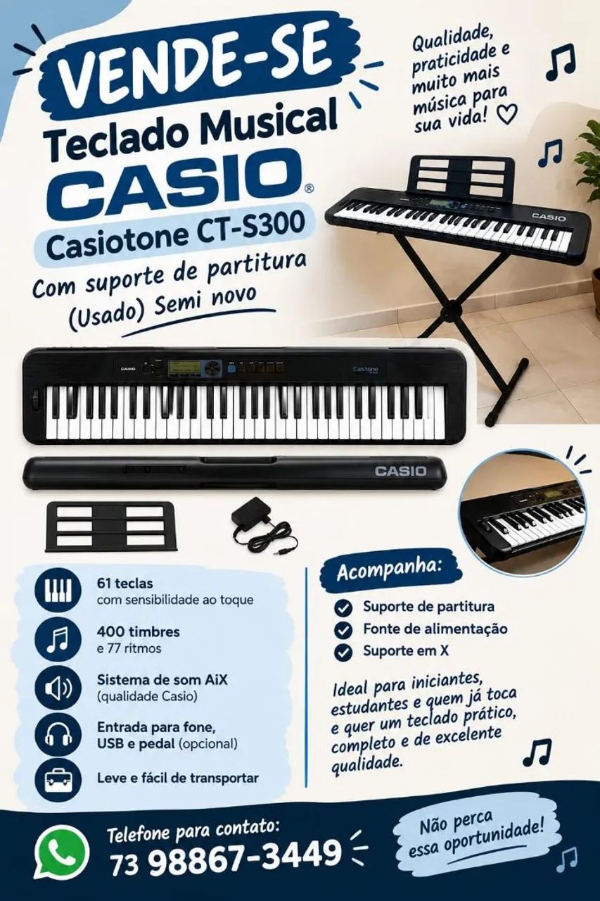 Vendo Teclado Casio