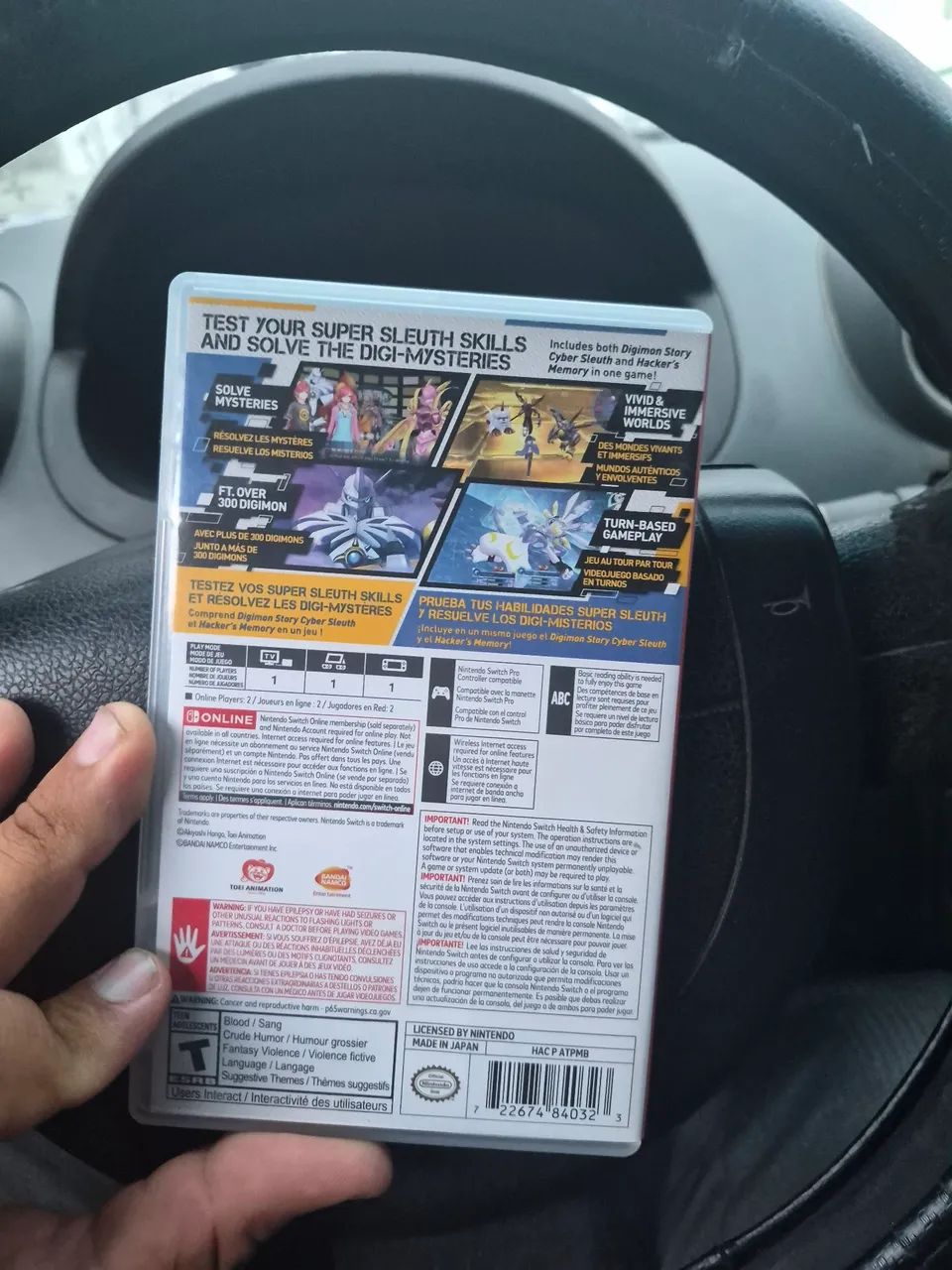 Jogo Digimonstory Cyberleuth nintendo Switch