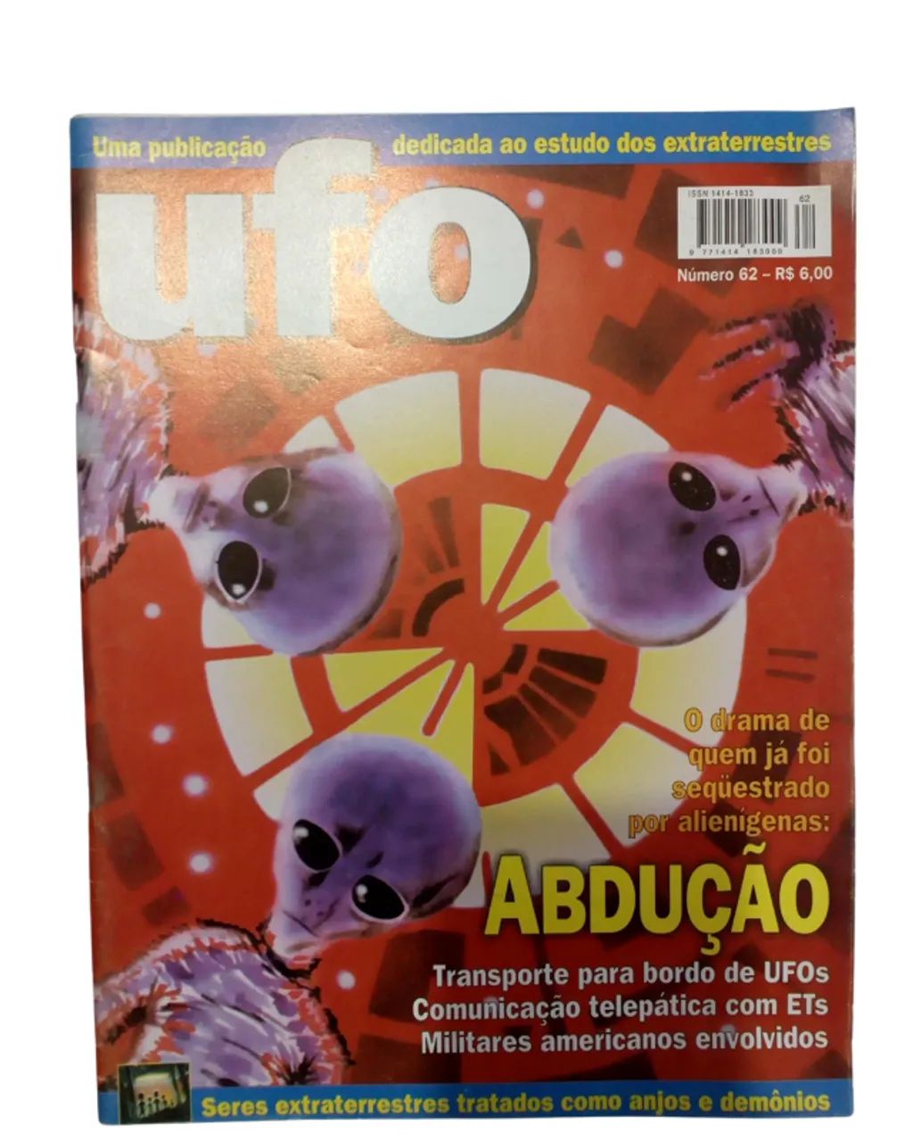Lote 7 Revistas UFO Antigas - Números de 62 à 68 - Livros e