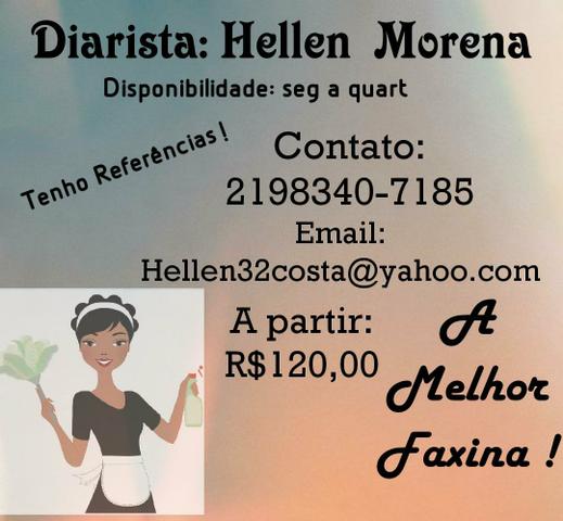 Sua faxineira de confiança e responsabilidade!