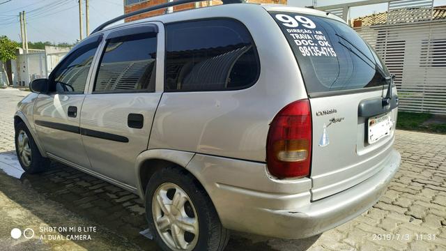 Corsa wagon 99, ar, trava, direção e gnv 6900.00 - Foto 2