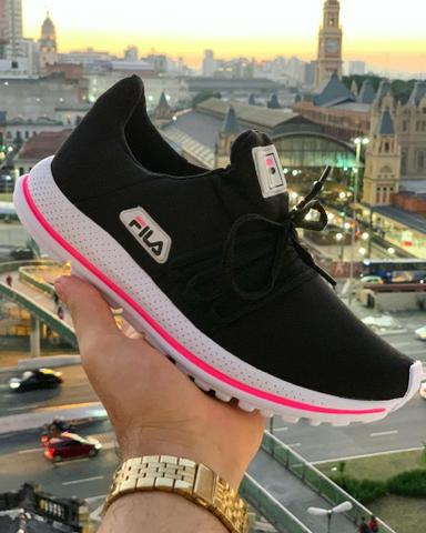 fila preto com rosa