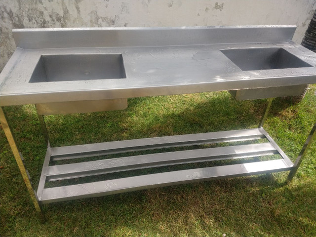 Coifa de inox mesa .pia prateleira em inox 