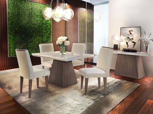 Sala Mesa de Jantar 4 Cadeiras 