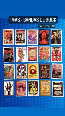 IMÃS DE GELADEIRA - BANDAS DE ROCK