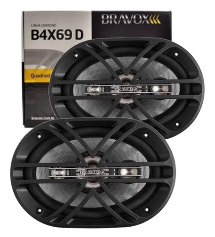 Bravox B4X69D 300 rms o par novo 1 ano de Garantia 