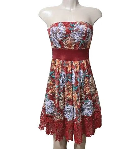 Vestido Renda Vermelho Tam.P  - Foto 2