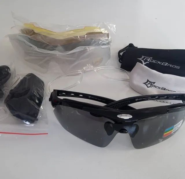 Óculos tático polarizado Original 5 lentes  - Foto 3