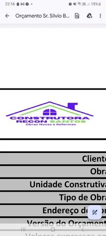 Vaga para auxiliar de Construção Civil