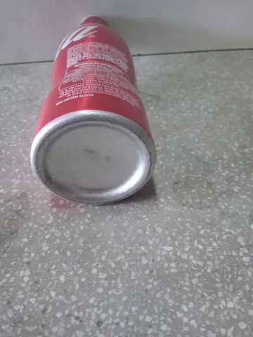 Garrafa antiga Cola Cola em alumínio VAZIA  - Foto 4
