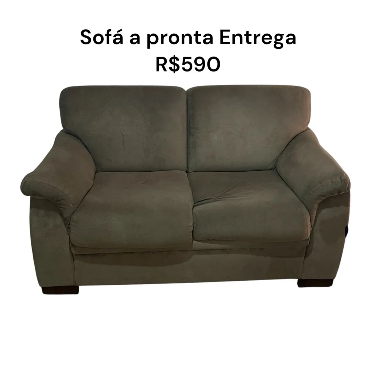 Sofá de 2 lugares em Suede Super Macio e Aconchegante