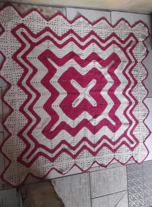 Tapete Crochê em Tricot