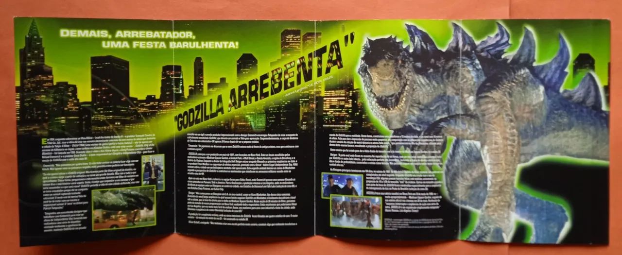 Dvd Godzilla (1998) (Encarte Interno) - Foto 5