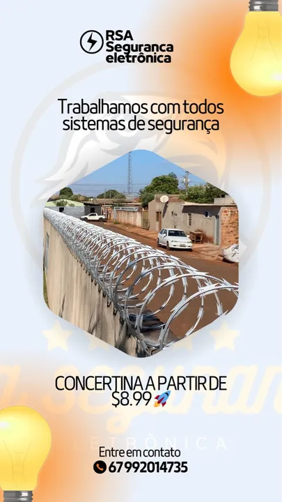 Concertina Galvanizada! NO ARAME 14 e 12, Fabricamos.