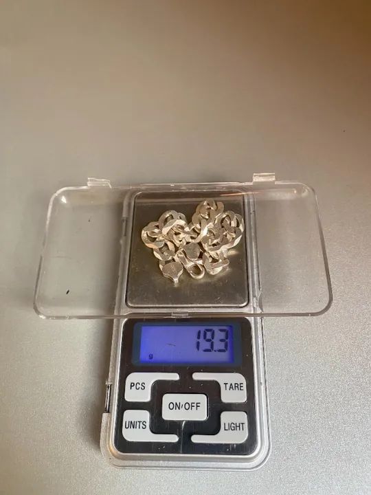 pulseira em prata 925 italiana groumet - Foto 4