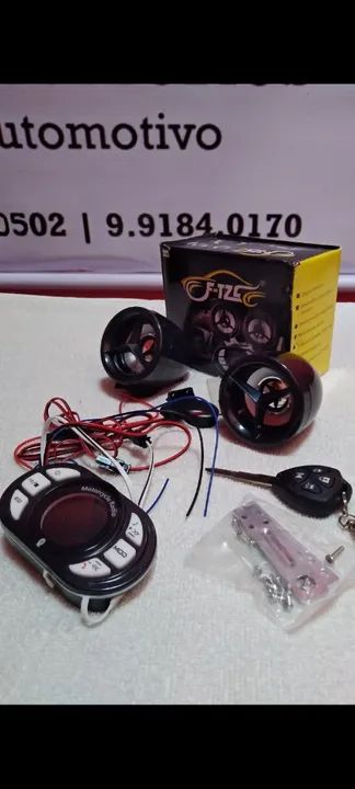 Som com alarme bluetooth pra moto aceito cartão! - Foto 5