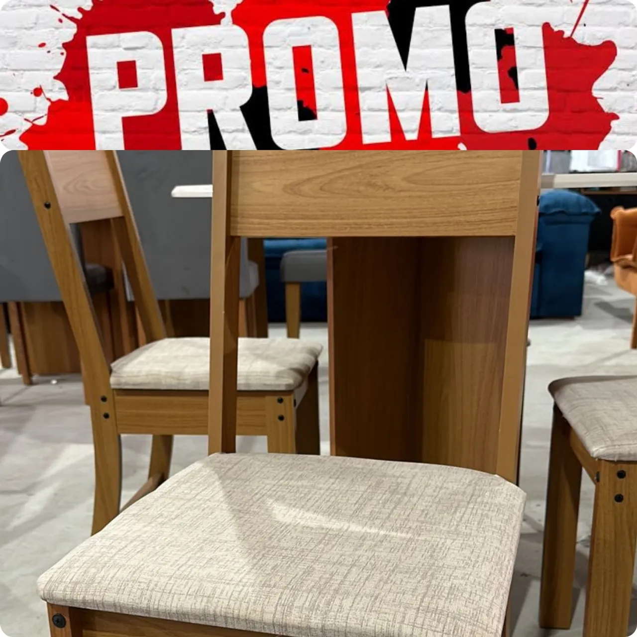 Promoção mesa com 4 cadeiras lindas que suporta até 120kg