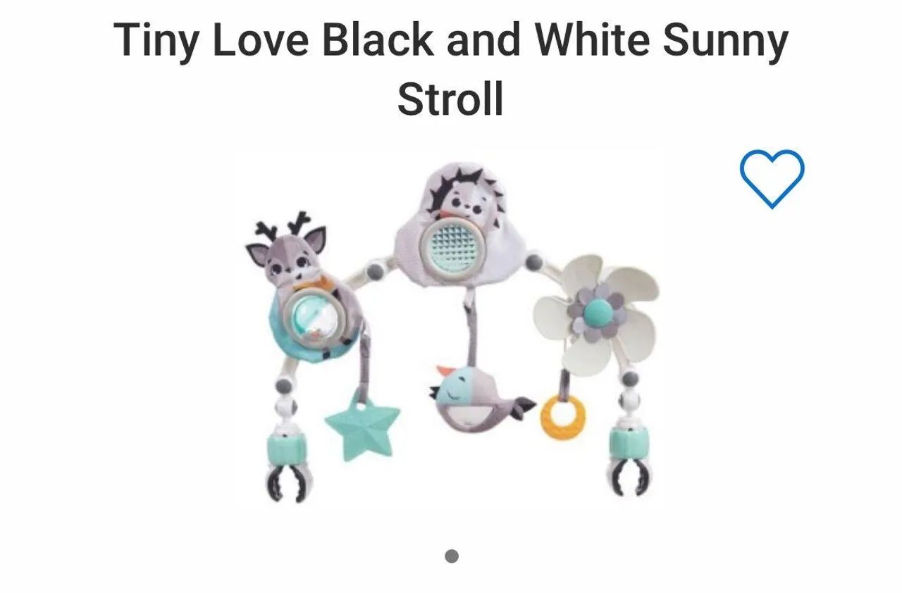 Brinquedo de Arco para Bebê Tiny Love Black and White Sunny Stroll