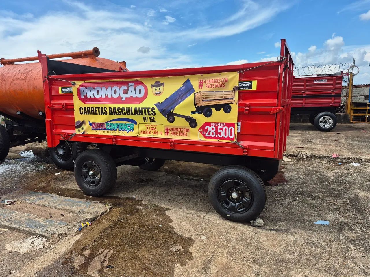 Carreta Agrícola basculante Hidráulica PROMOÇÃO POR APENAS  R$28.000 C PNEUS NOVOS!!!
