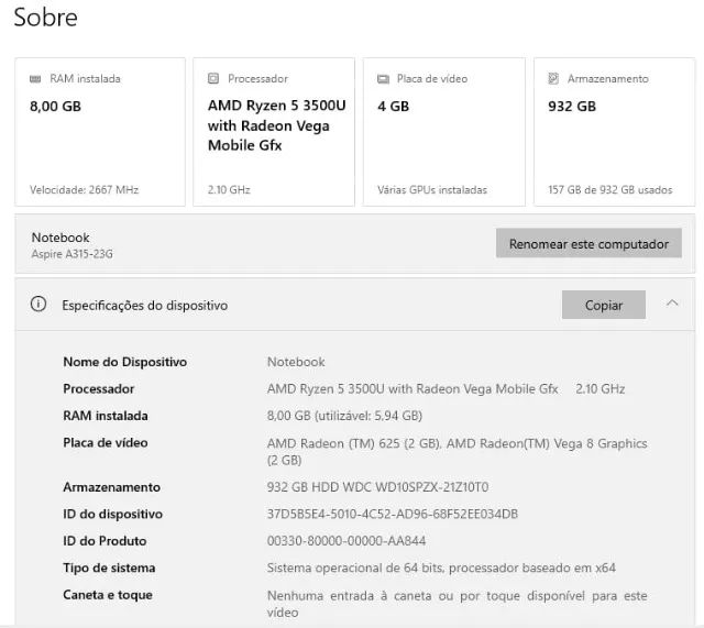 Notebook Acer Aspire 3 (GAMER BÁSICO) - Foto 3