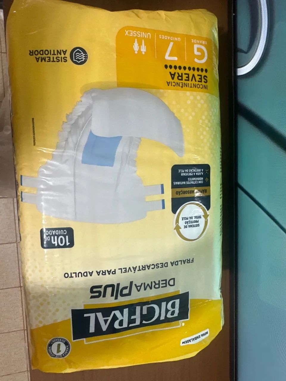 Fraldas descartáveis Bigfral Derma Plus G7 - Incontinência severa