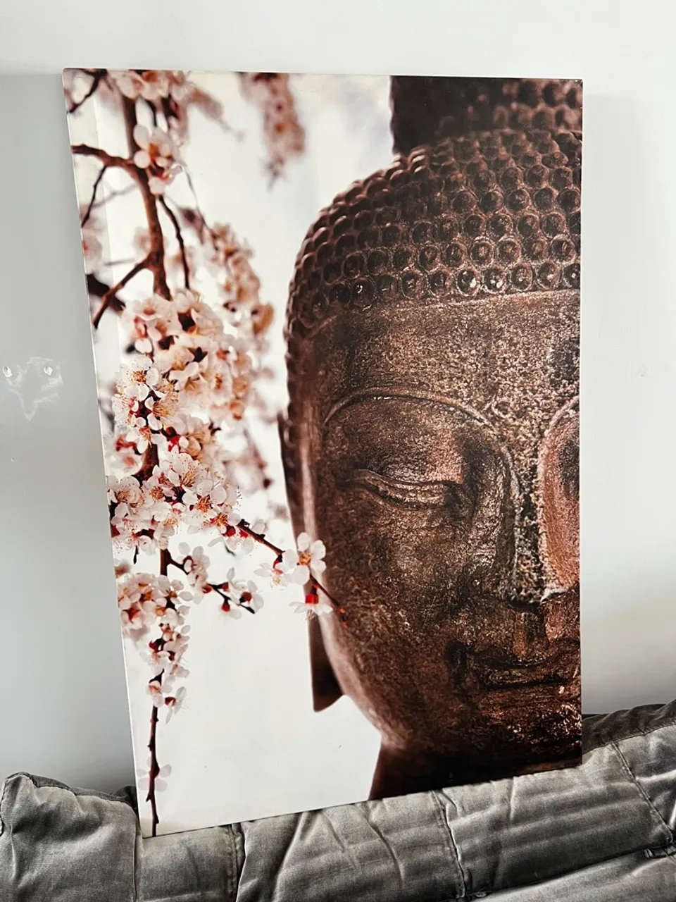 Quadro Buda com Flores de Cerejeira