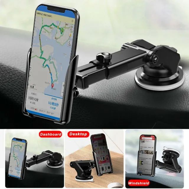 Suporte Celular Veicular Carro Ventosa Gps Trava Automatica - Foto 5