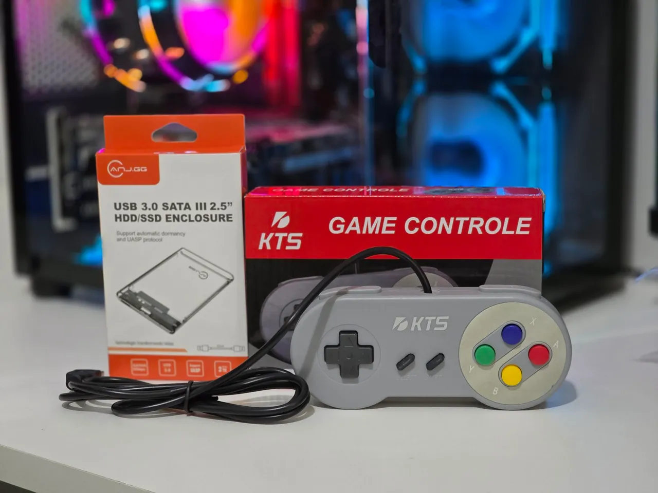 HD externo 500gb + de 20.000 jogos Retrô + 1 controle