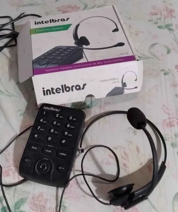 Telefone headset Intelbras HSB 50