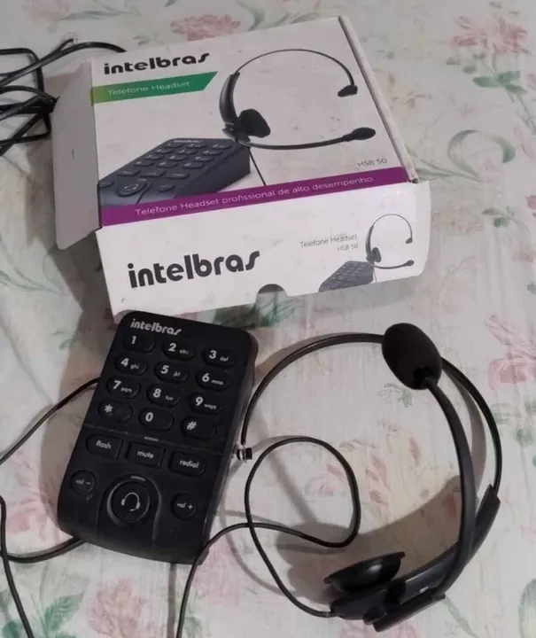 Telefone headset Intelbras HSB 50
