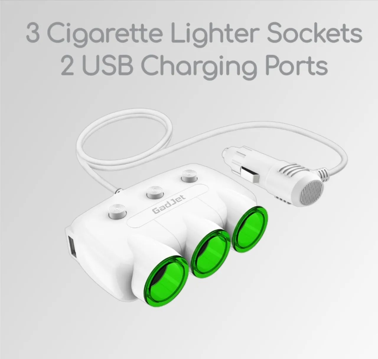 ADAPTADOR PARA CARRO 3 PORTAS  - Foto 4