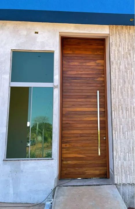 Portas pivotante em madeira maciça  - Foto 4