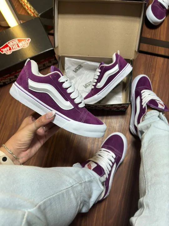Tênis Vans Old Skool Roxo Calçados Diamante (Barreiro), Belo