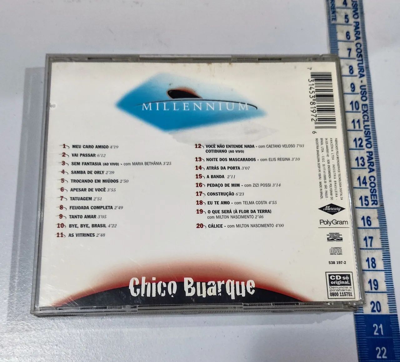 CD Chico Buarque - 20 Músicas do Século XX - Foto 2